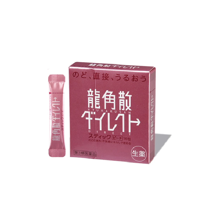 龙角散清喉直爽颗粒水蜜桃口味 26g x 16包