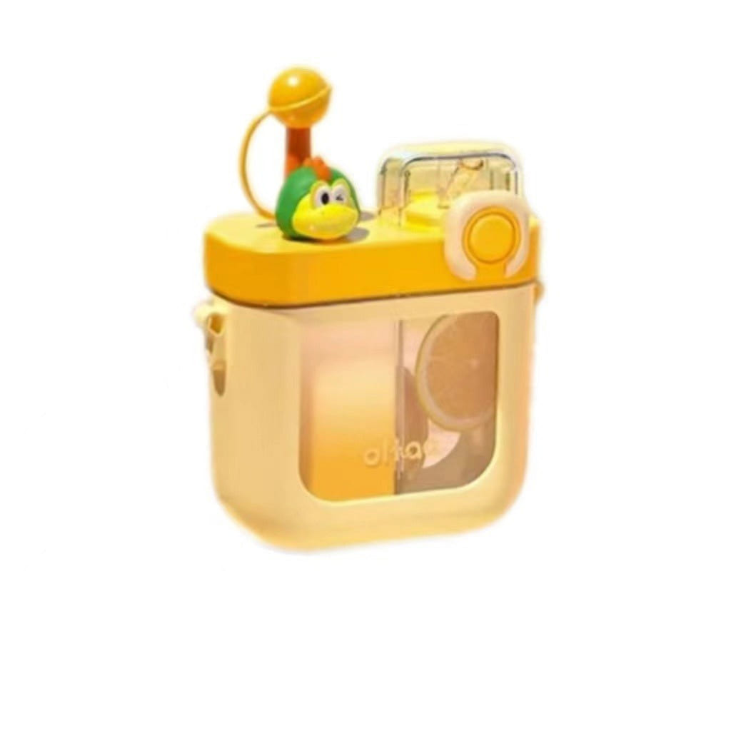 Children’s double-ended water cup Duplicate Cup Food Grade Material Yellow 1 count