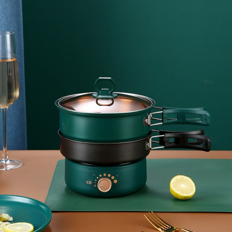 Multifunctional Electric Cooker 110V Retro Green 1 each