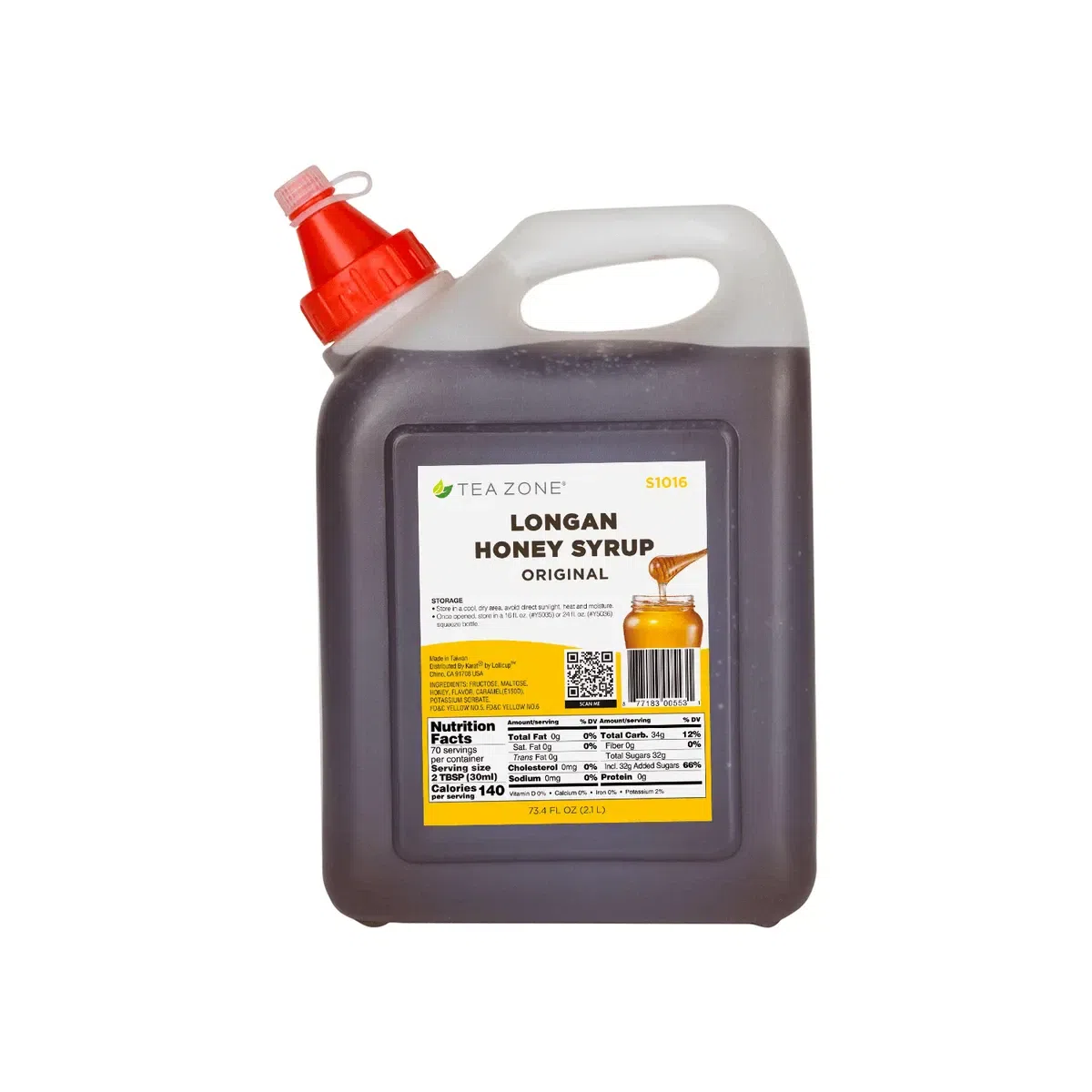 Tea Zone Original Longan Honey Bottle 73.4 fl oz 1 bottle