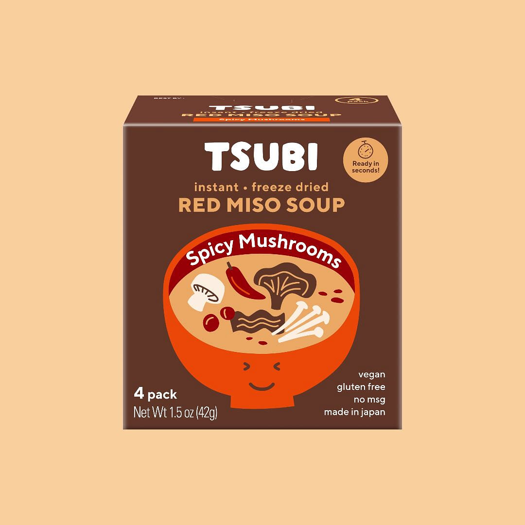 Red Miso with Spicy Japanese Mushrooms Pack of 4 – 1 box