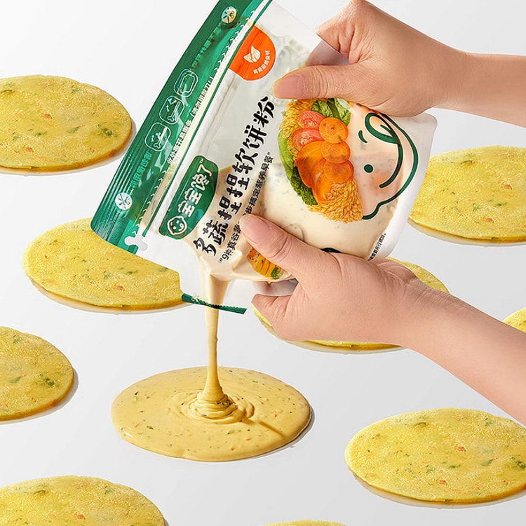 宝宝馋了 蔬捏捏软饼松饼粉鸡蛋饼早餐 60g*1袋