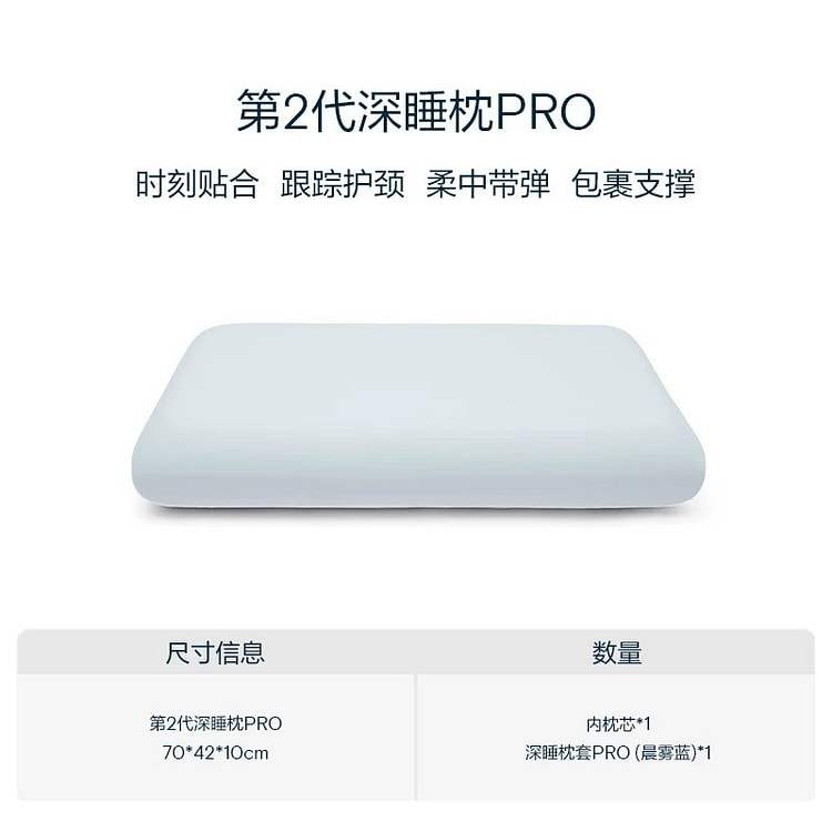 【亚朵星球】第2代深睡枕PRO 记忆棉成人枕头
