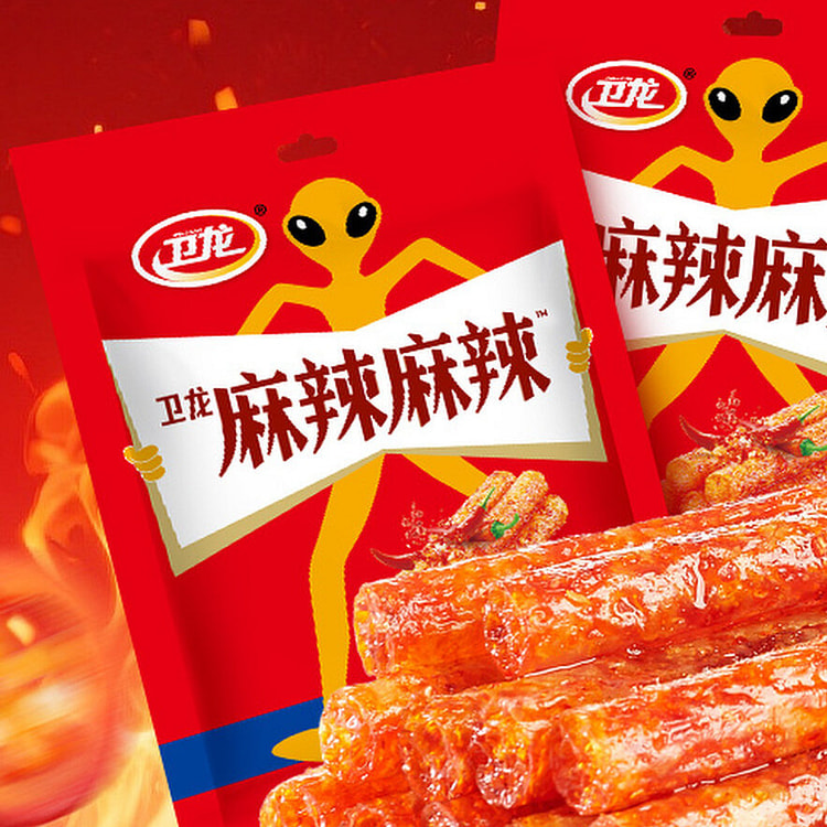 卫龙 辣条 零食休闲食品小吃  小麻小辣 24包 432 克