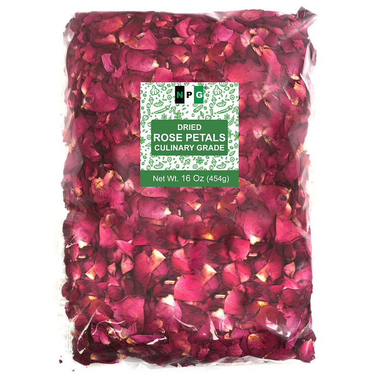 NPG 食品级 玫瑰花瓣 1 LB 16 盎司