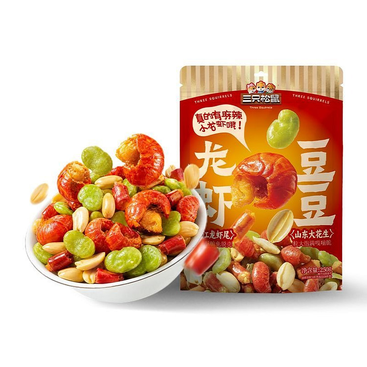 Three Squirrels Lobster Beans 250g Spicy Flavor 250 g