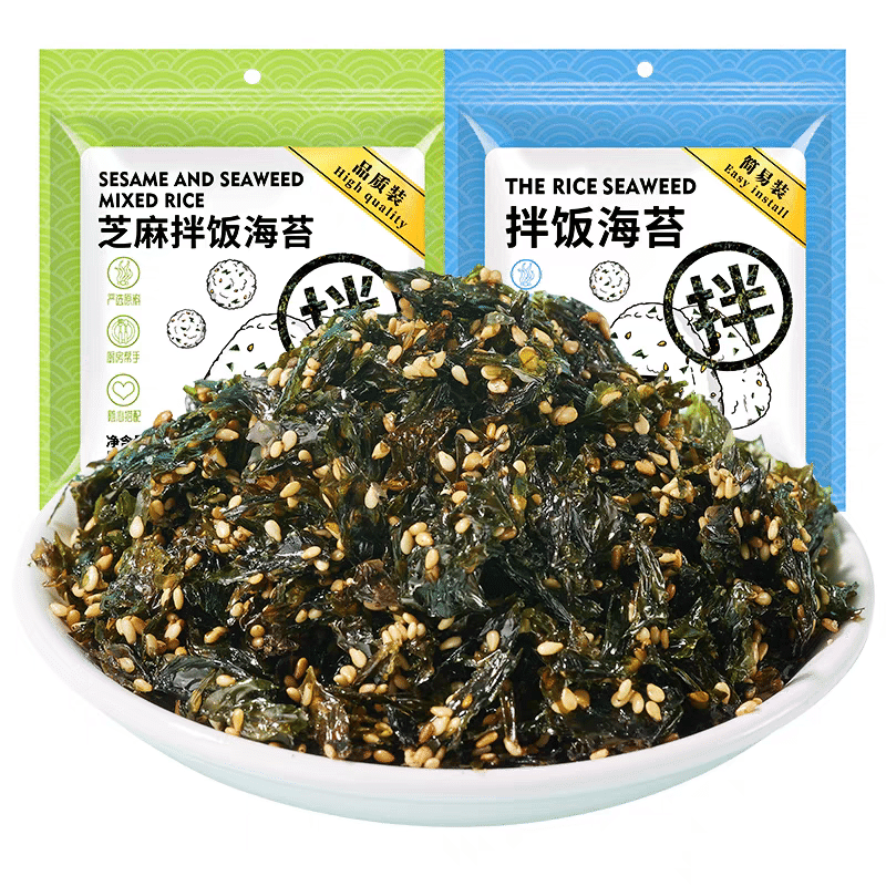 芝麻海苔 拌饭海苔碎 即食海味 小零食 专用紫菜包饭 250 克