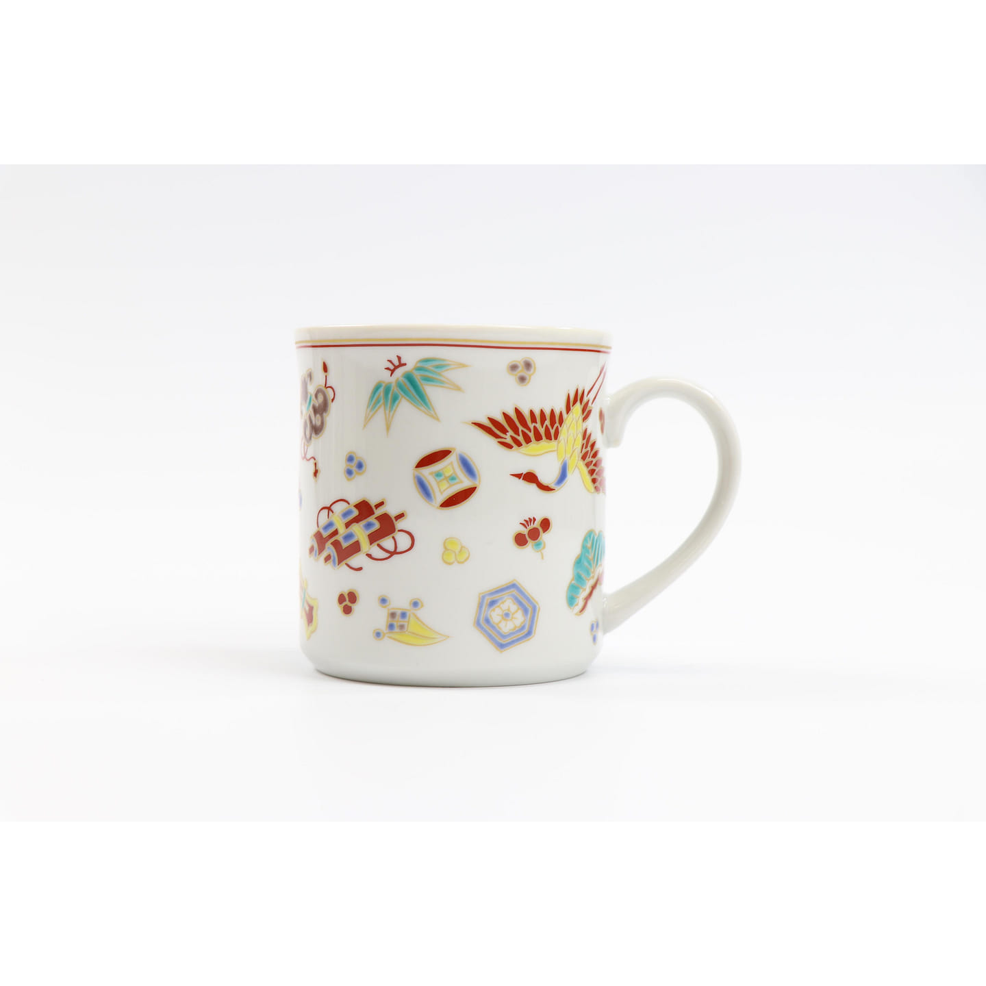 Kutani Ware Takara designed cup SK-419 3.54×3.54×2.91in 1 count