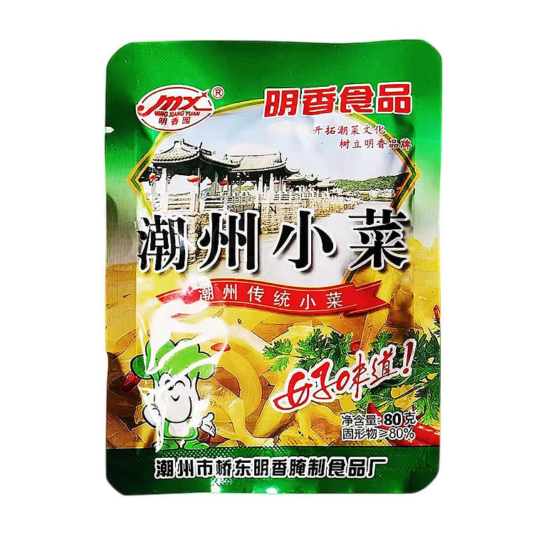 明香园潮州小菜80g*1包新鲜产广东包邮潮汕特产 (min 2)