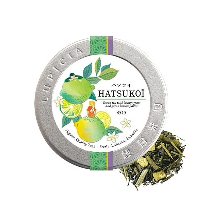 世界のお茶専門店ルピシア ハツコイ  グリーンレモン緑茶 50g/ 1 缶