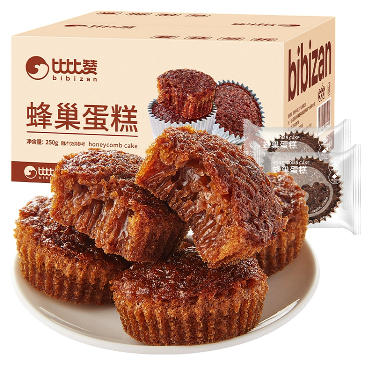 比比赞蜂巢蛋糕蜂蜜面包零食240g*1袋 240 克
