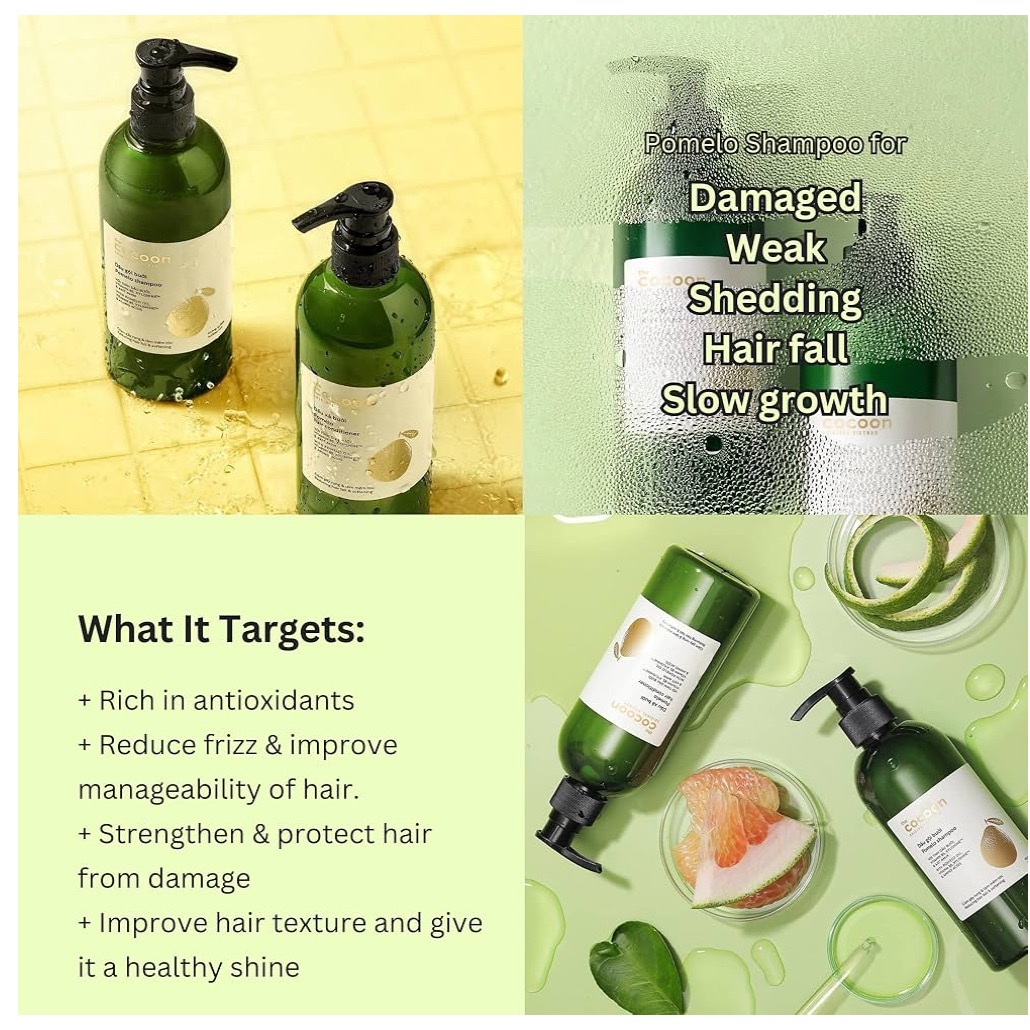 Pomelo Shampoo Hair Loss, Sulfate Free 500ml - Weee!