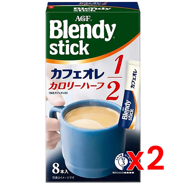 AGF Blendy Cafe Au Lait Half Calorie 8px2 1 count