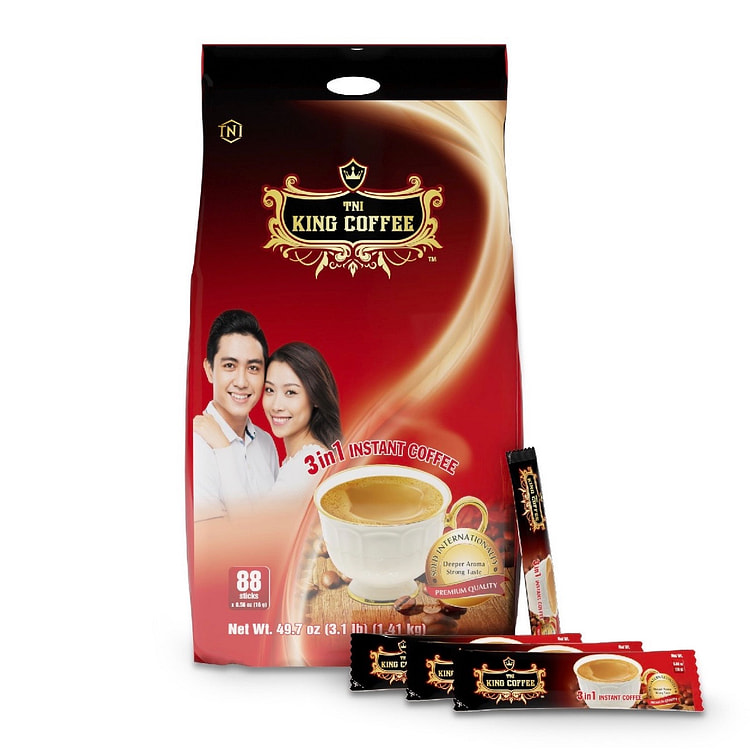 King Coffee 3in1 Instant Coffee Mix Bag 88 Sticks 27.99 pack