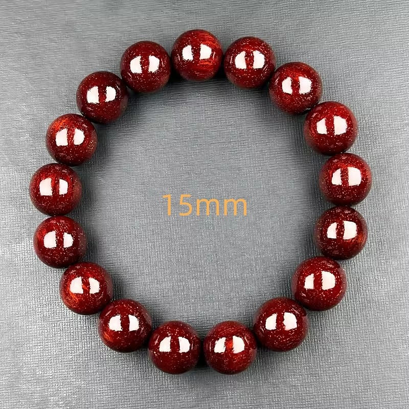 Indonesian small-leaf red sandalwood bracelet 1 each