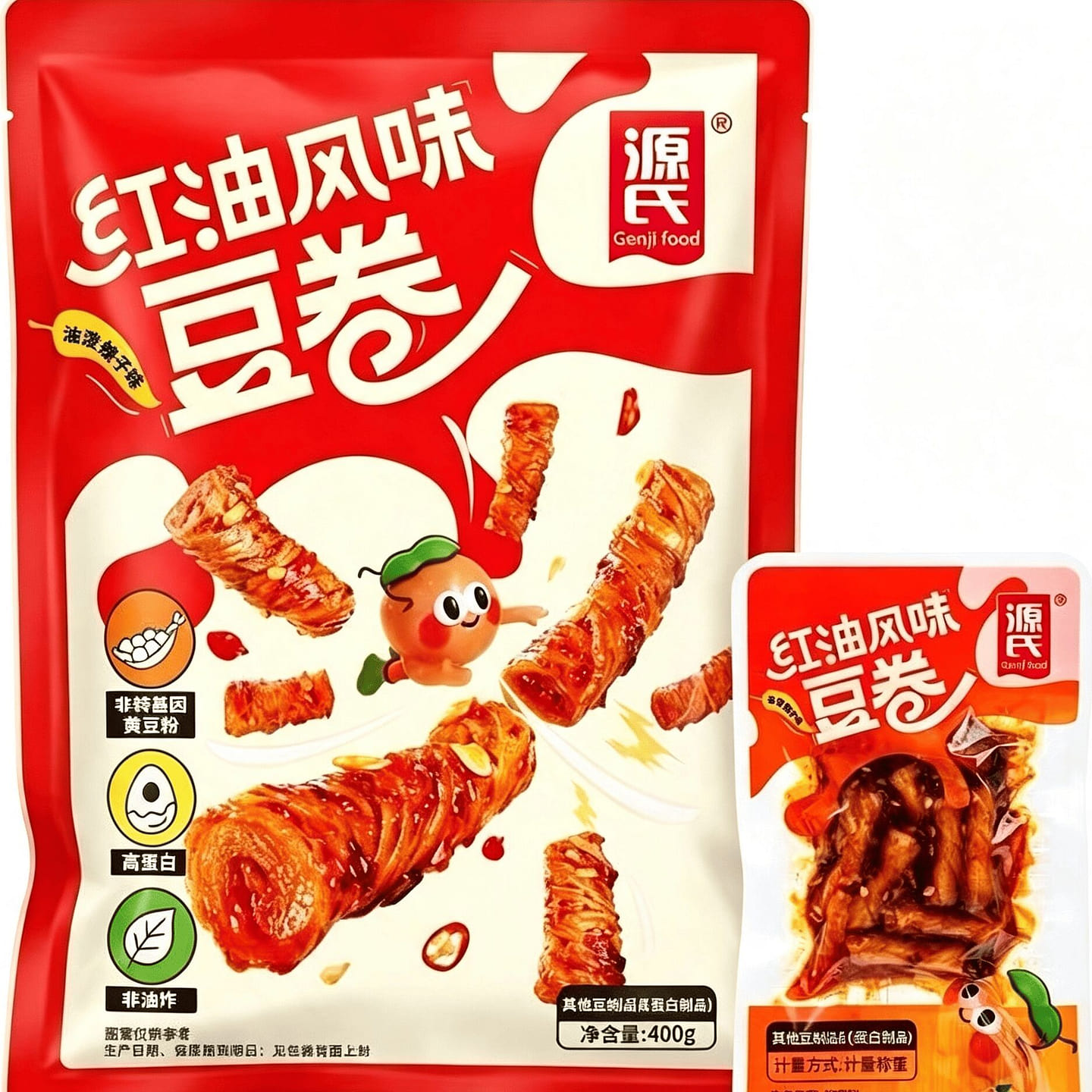 Spicy Red Oil Shredded Vegetarian Bean Roll 200 g