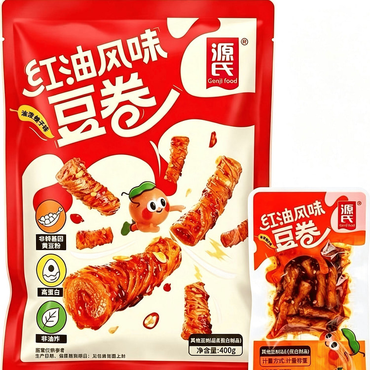 Spicy Red Oil Shredded Vegetarian Bean Roll 200 g