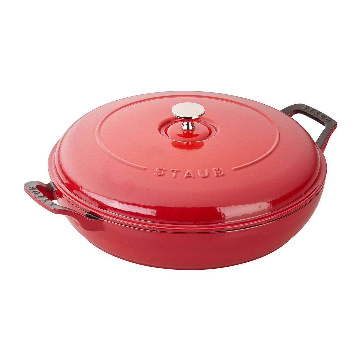 STAUB Cast Iron 3.5-qt Braiser 3.5-qt / Cherry 1 each