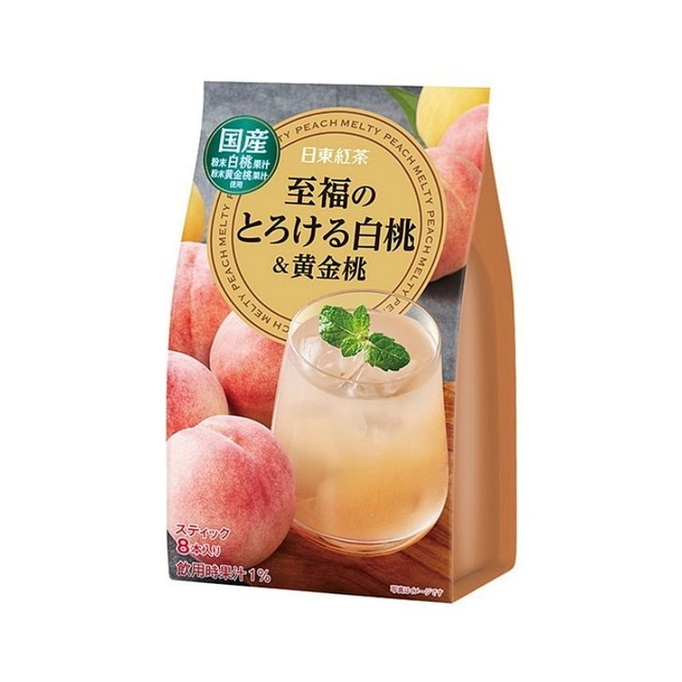 三井农林 混合果汁饮料 至福白桃&黄金桃味 8本入