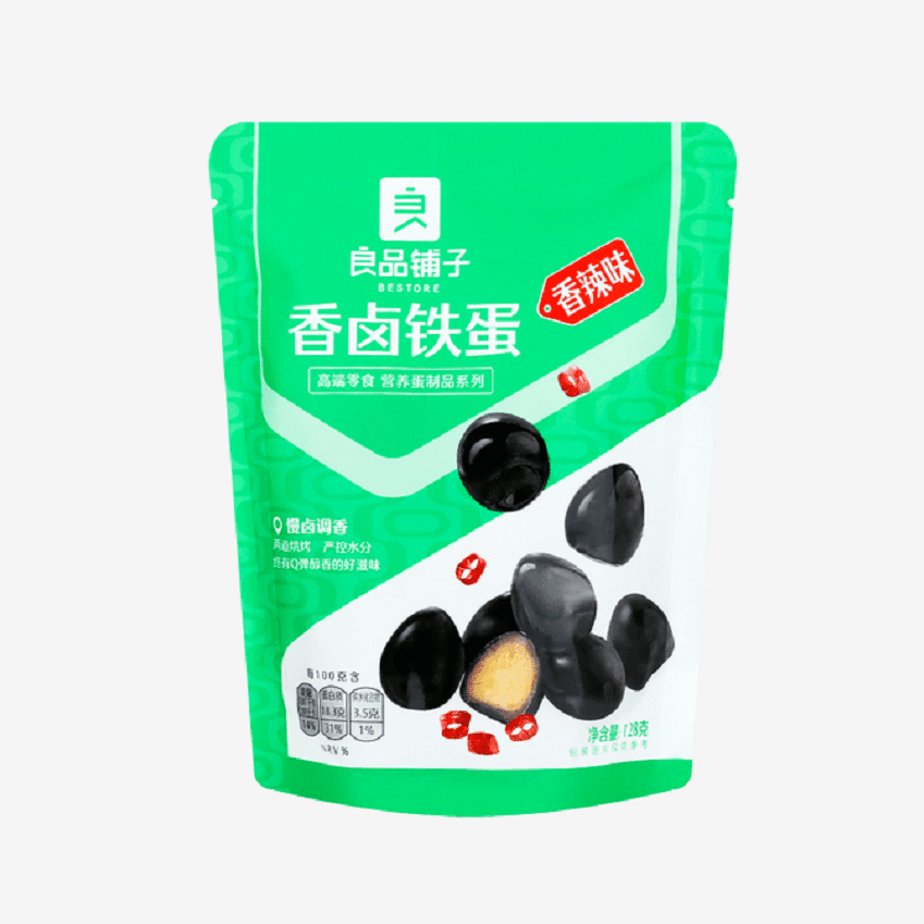 良品铺子 香卤铁蛋(香辣味)128g 1 份