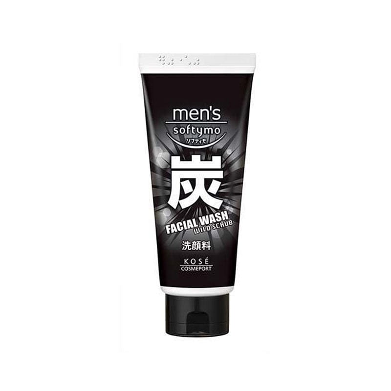 KOSE softymo men’s charcoal cleanser 130g 1 each