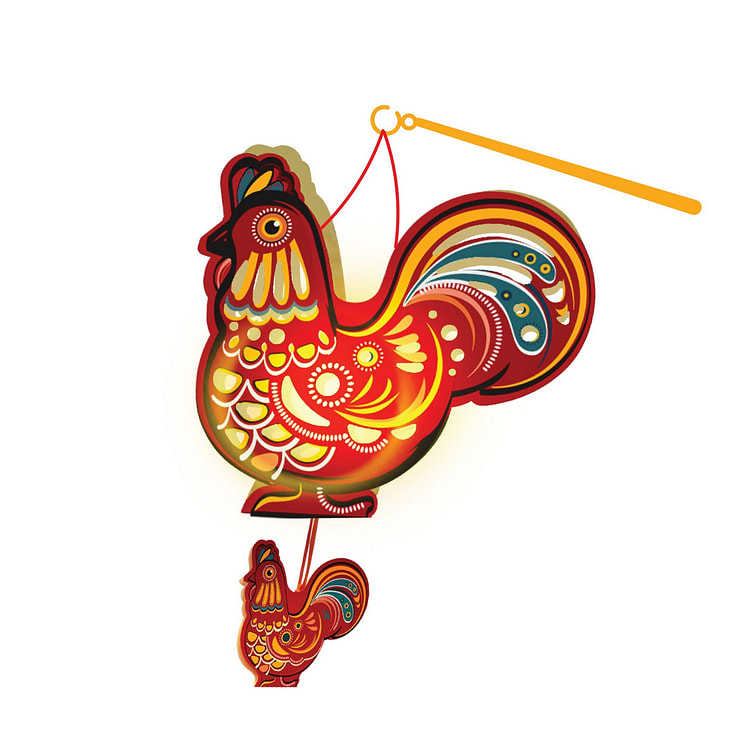 Ikachi Tiny Chicken Lantern 1 each