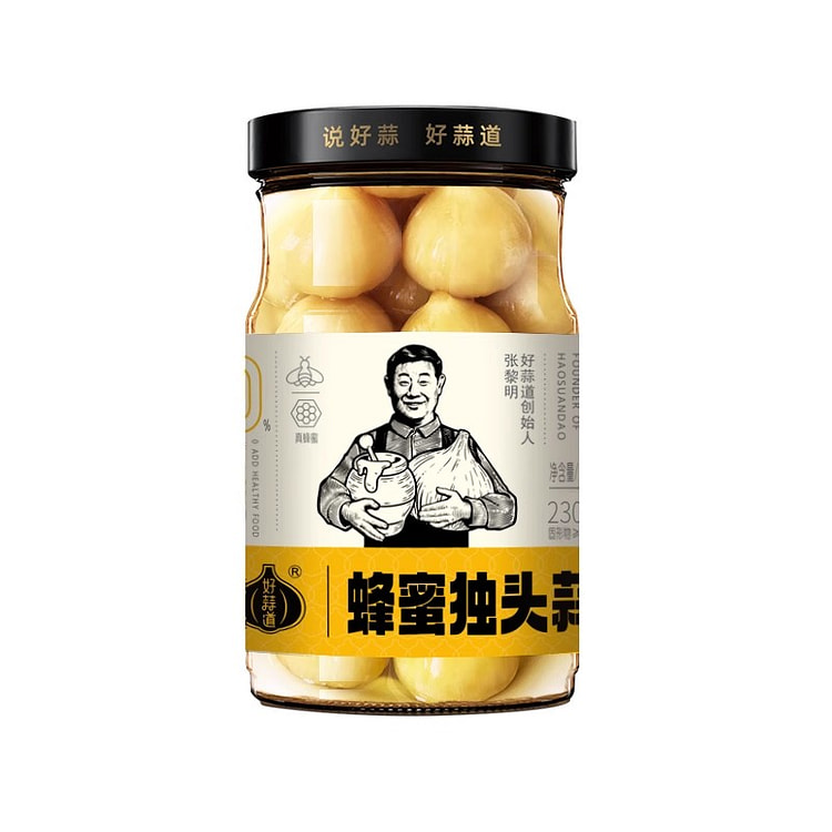 张同学蜂蜜独头蒜糖醋蒜独头蒜无添加230g*1瓶