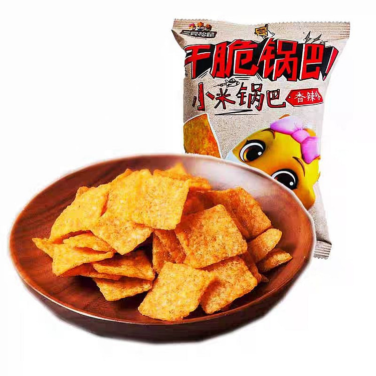 三只松鼠小米锅巴60g*1袋花椒锅巴地锅脆片小吃 (min 2)