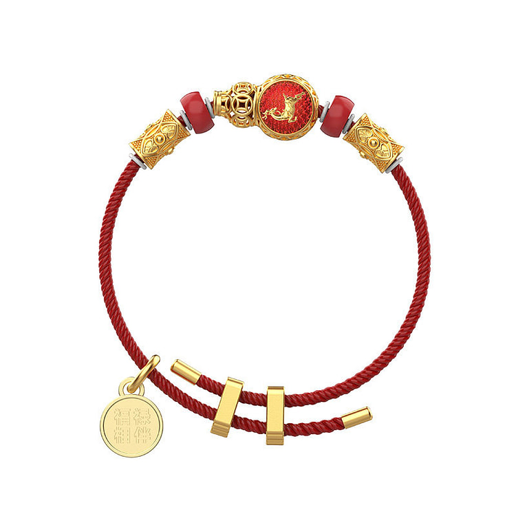 故宫博物院 吉兽来祈手绳礼物 铜鹿 16-24厘米 1 盒