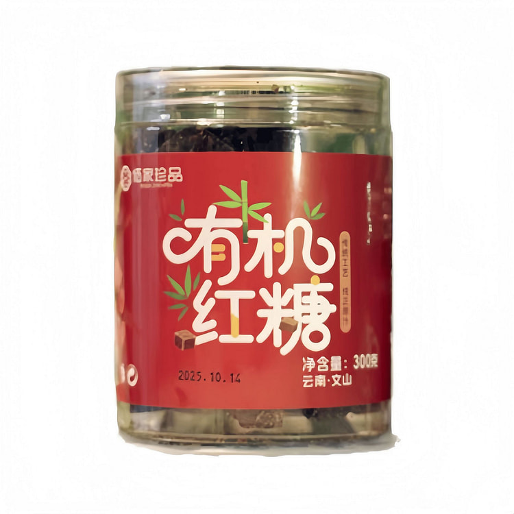 佰家珍品   有机红糖红糖块姜枣茶  300g1罐 300 克