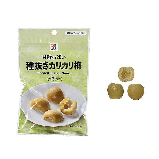 日本711酸甜去核脆梅34g 1 份