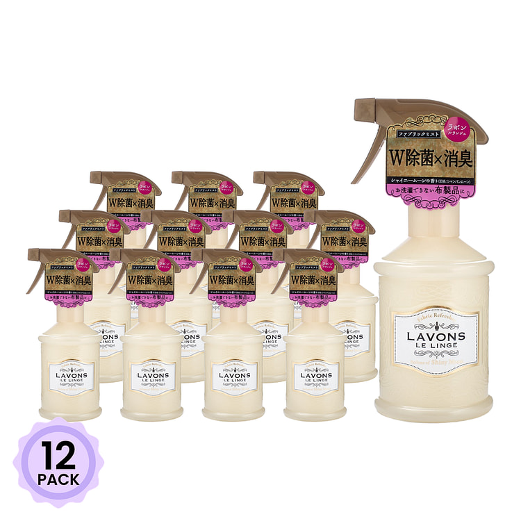 Lavons 衣物除菌香氛喷雾 香槟月亮 370 毫升*12 包