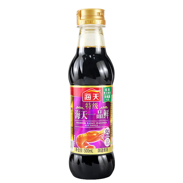 海天一品鲜酱油500g*1瓶