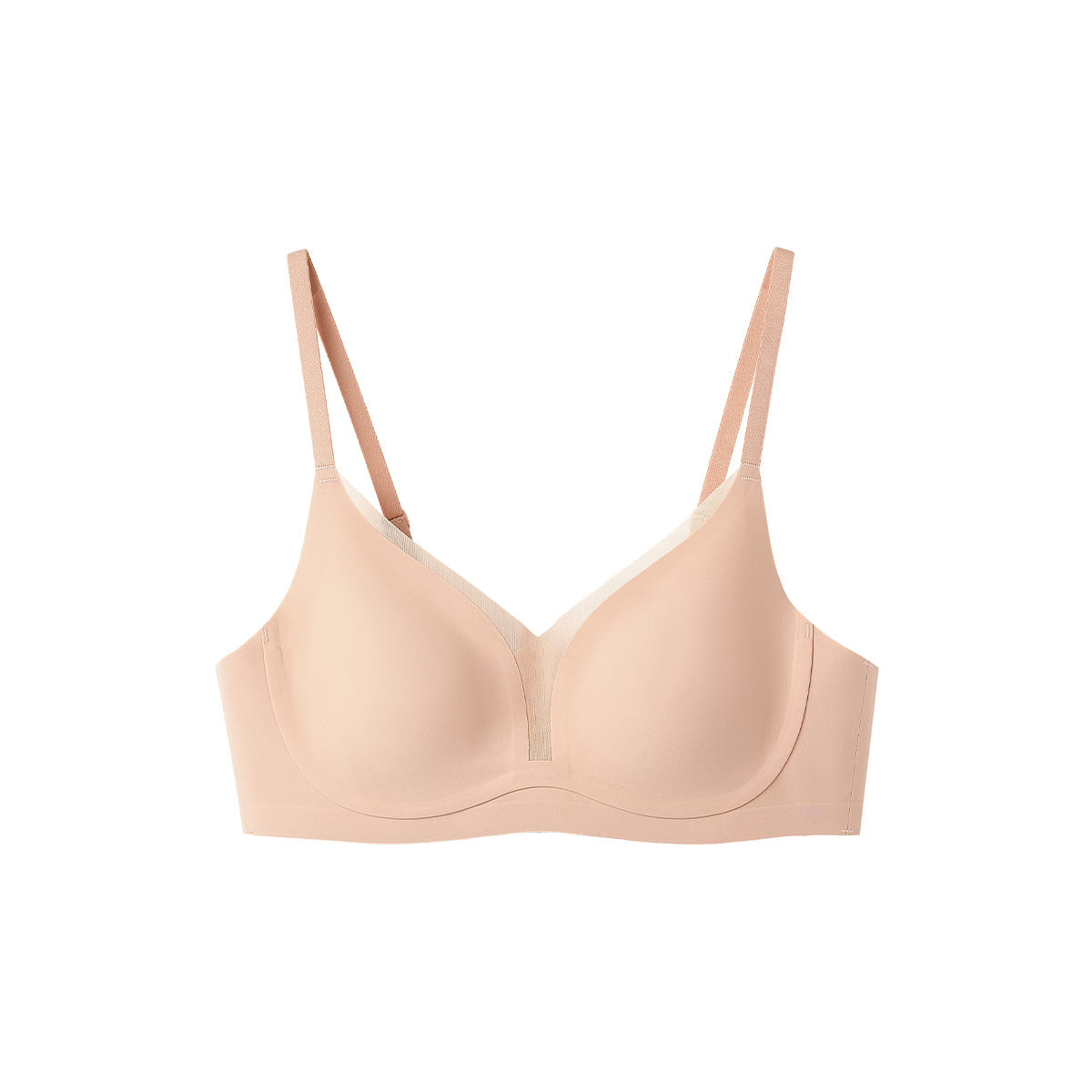 China Direct Mail Ubras Lightweight Mesh Peach Blossom Cup Large Cup Back Hook Bra - Light Smoke Nude - XL 100 g