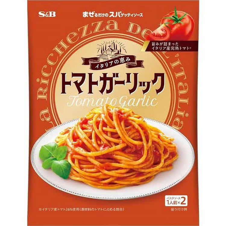 S&B Spaghetti Sauce Tomato Garlic 120g 1 each