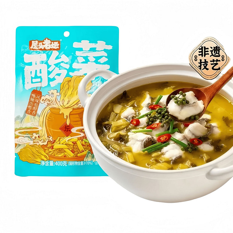 Sichuan Old Jar Pickled Cabbage 400g*1 bag 400 g