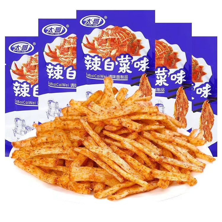 太哥 辣白菜味辣条儿时经典怀旧辣条20g*5包 100 克