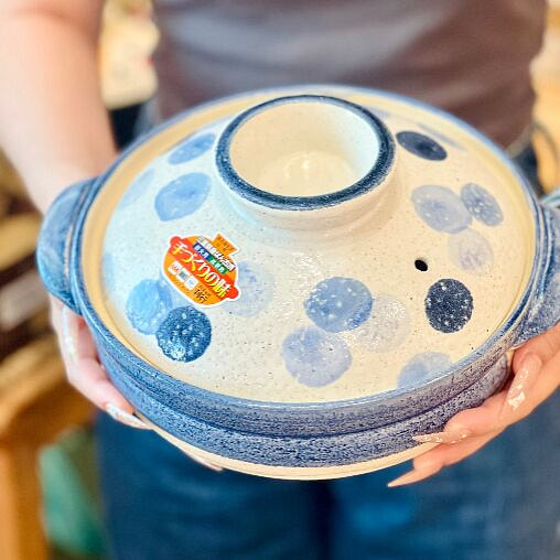 Banko ware Blue 1.5L Donabe Pot 7 size(Gift Box)