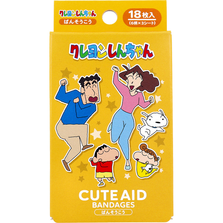 Santan Crayon Shin-chan Family Cute Aid Bandages