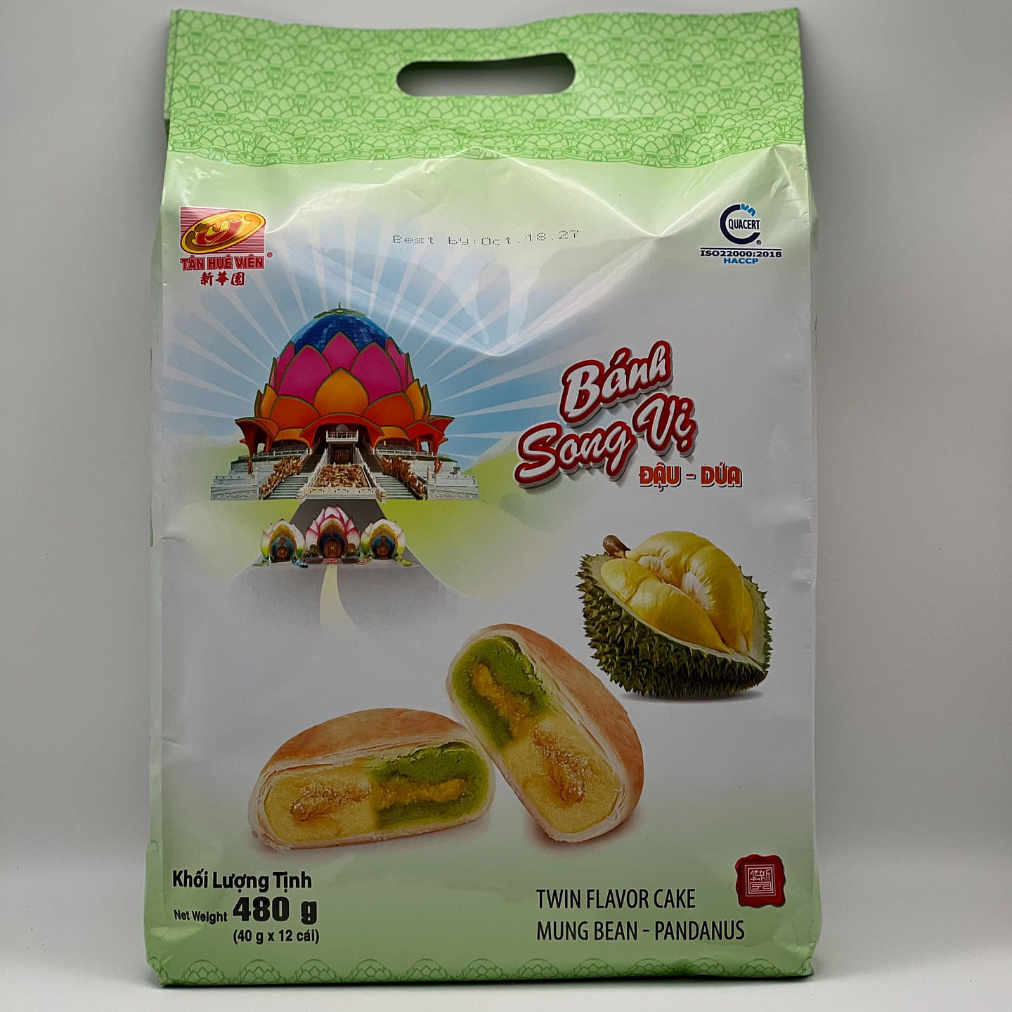 HOPIA CAKE TWINS MUNG BEAN & PANDAN TWINS FLAVOR 16.8 oz