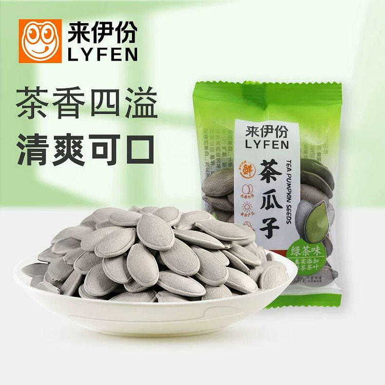 来伊份茶瓜子500g绿茶味