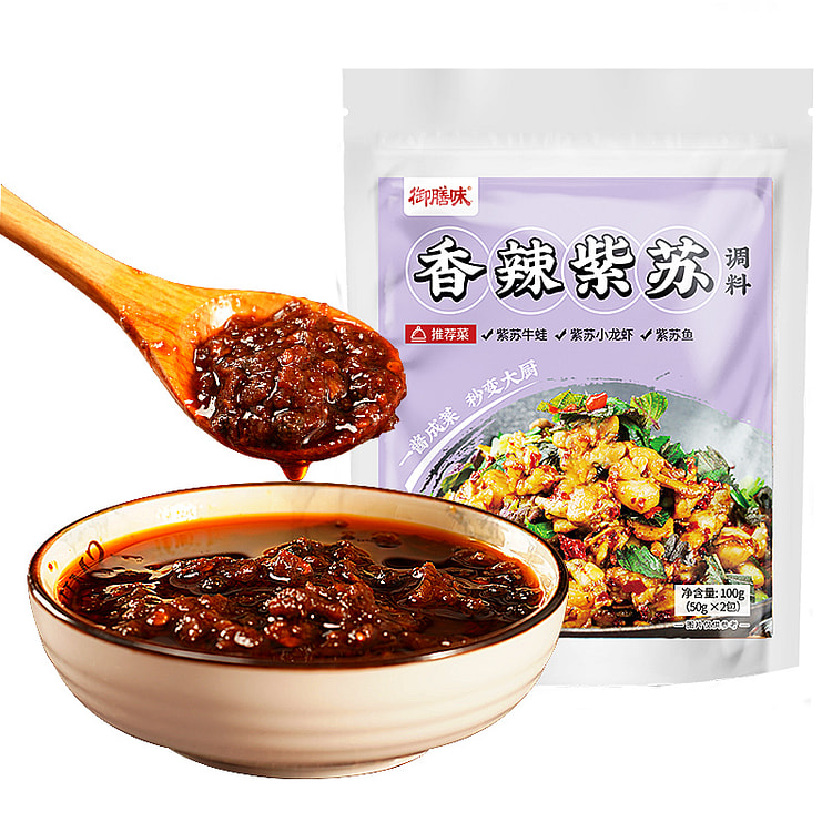 御膳味 湖南香辣紫苏酱含花椒调料 100g*1袋装