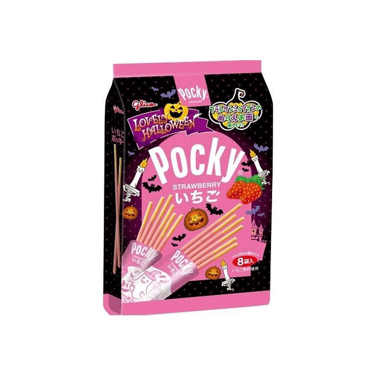 Glico Pocky Halloween Strawberry Biscuit Sticks 1 each