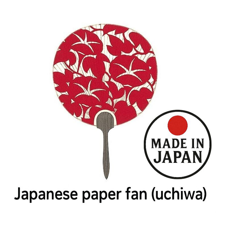 日本纸扇 Chiyojo 红色 1把