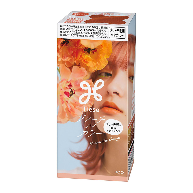 KAO Liese Creamy Bubble Color - Ranunculus Orange