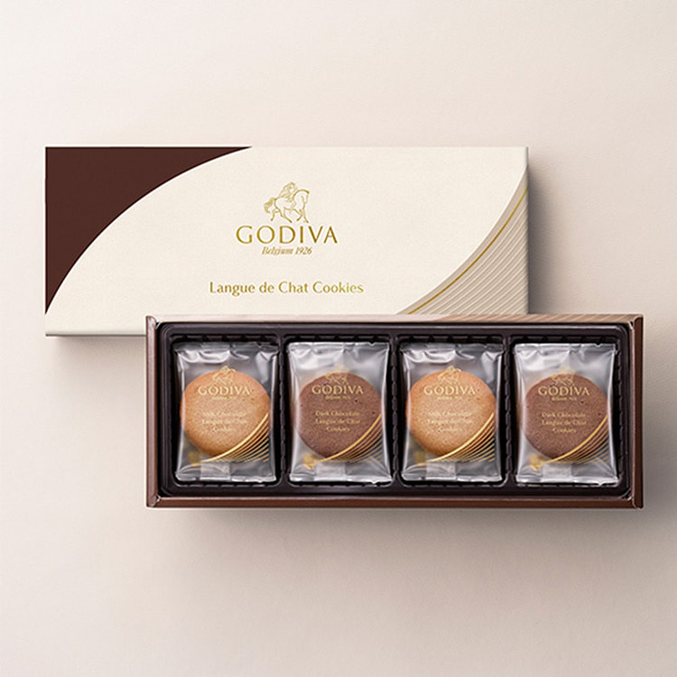 GODIVA  法式薄饼夹心饼干礼盒  8片装