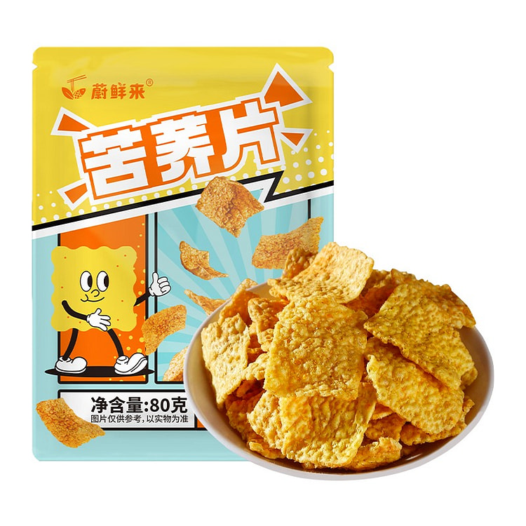 蔚鲜来苦荞片牛排味锅巴袋装80g*3袋