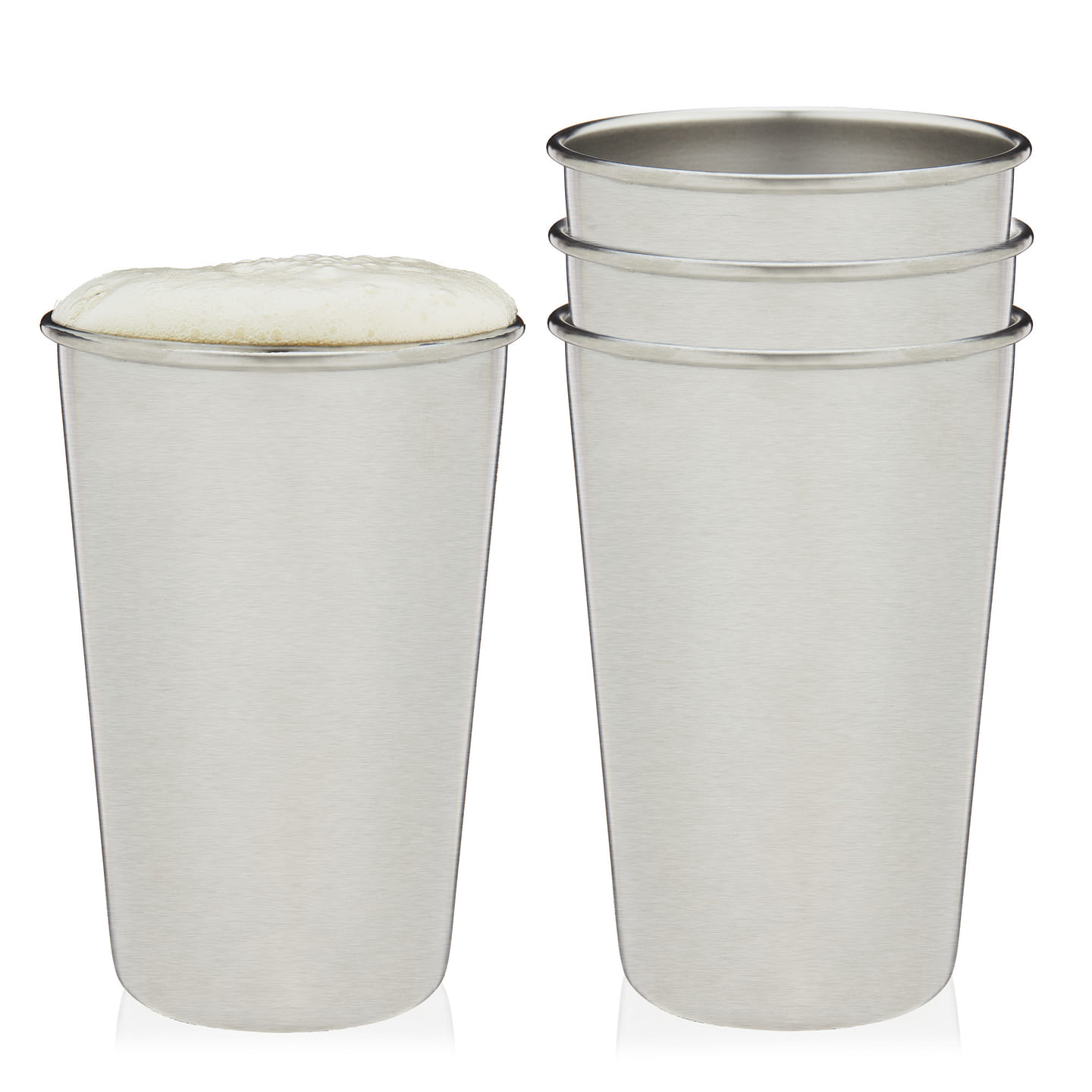 Stainless Steel Pint Cups, Set of 4 by True 4 each