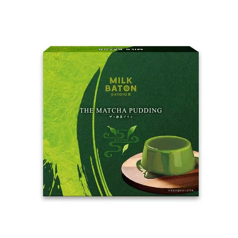 MILK BATON 抹茶布丁 4枚 1 盒