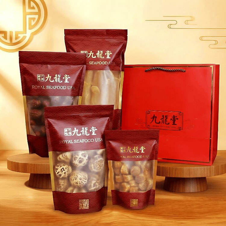 九龍堂 新春礼品滋补海味礼袋 红枣花菇 干贝鱼胶 1 包